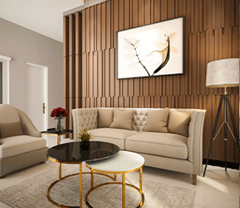 living room interior design in Kolkata