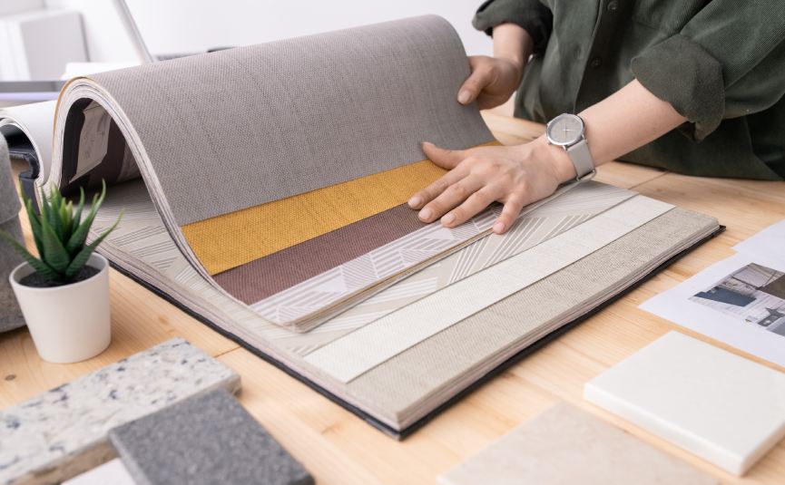 office interior material and finish