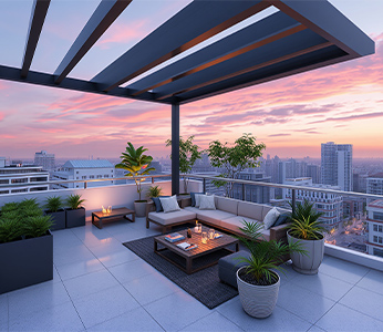 modern terrace house interior design